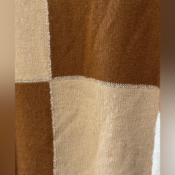 NEW Andree By Unit Colorblock Pullover Sweater Metallic Thread Detail Size S - Picture 8 of 10